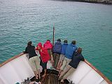 Galapagos 2-2-13 Santa Fe Next Stop Espanola After dinner we started for our next stop, Espanola, the oldest and the southernmost island in the chain. The 6-hour trip is across open waters and was the roughest we experienced in our 7 days.